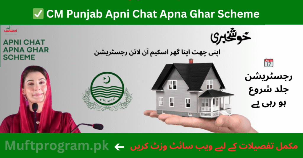 CM Punjab Apni Chat Apna Ghar Scheme 2025